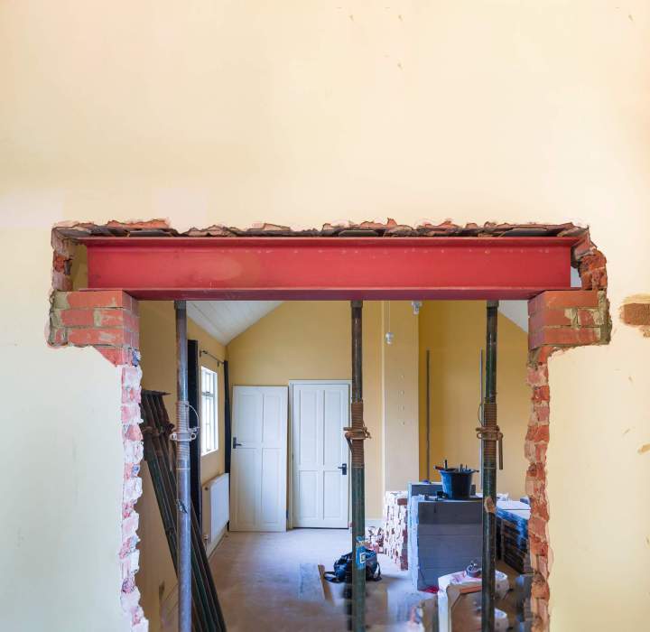 Travaux d’ouverture murale à Saint-Ouen-L’Aumône